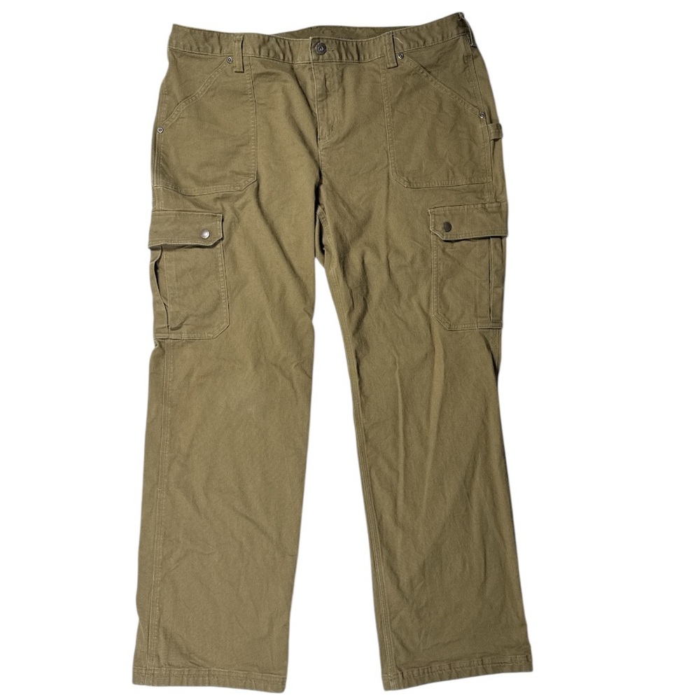 Duluth Trading Women's 18 x 33 Curvesetter Waistband Cargo‎ Work Pants